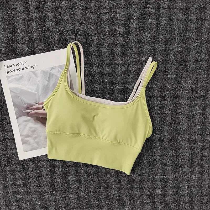 Shockproof Sports Bra for Women Slim Elastic Fitness Underwear  Gym Breathable Yoga Crop Top Sportswear Zen fit plus