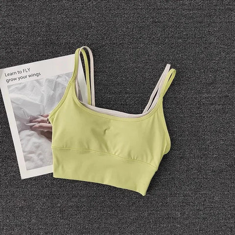 Shockproof Sports Bra for Women Slim Elastic Fitness Underwear  Gym Breathable Yoga Crop Top Sportswear Zen fit plus