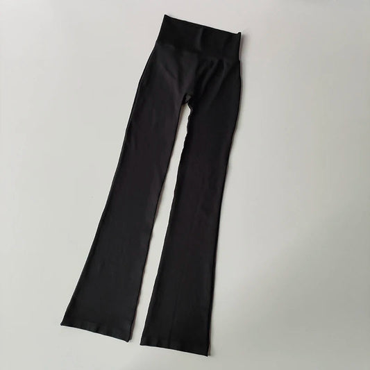 High Waisted Compression Without Awkward Lines Micro Flared Yoga Outdoor Wear Seamless Elastic Fitness Pants Lifting Leggings Zen fit plus