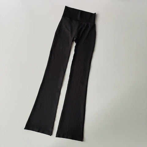 High Waisted Compression Without Awkward Lines Micro Flared Yoga Outdoor Wear Seamless Elastic Fitness Pants Lifting Leggings Zen fit plus