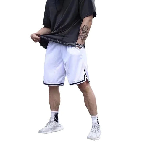 Summer Sports Shorts Men's Casual Five-point Pants Trend Loose Basketball Outer Wear Big Pants Pants Mesh Thin Section Zen fit plus