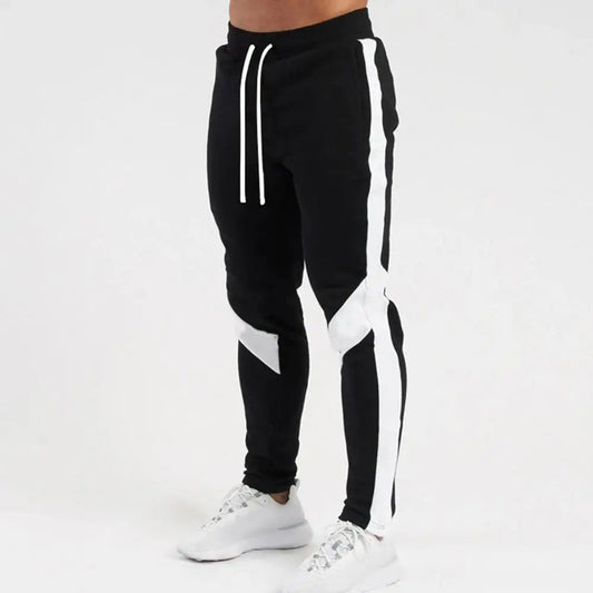 New Men's Autumn and Winter Casual Color Matching Trousers Korean Style Clothes Fashionable Sports and Fitness Pants Hiking Gym Zen fit plus