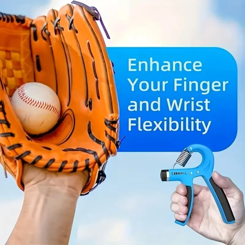 Hand Grip Strengthener Adjustable Resistance Men and Women Finger Massager Expander Workout Strength Muscle Wrist Gym Equipment Zen Fit Plus
