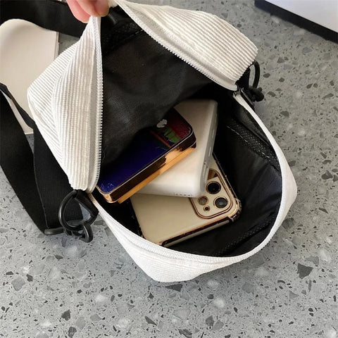 Unisex Crossbody Bag Oxford Cloth Diagonal Shoulder Bags Solid Color Satchels Fashion Leisure Trend Square Sling Handbags - Zen Fit Plus