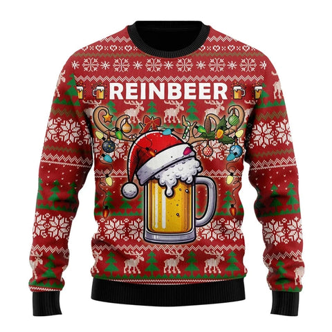 Fashion Beer Ugly Christmas Sweater For Women Clothes Hip Hop Bar Party Men Sweatshirts Casual Male Pullovers Beers Tracksuit Zen Fit Plus