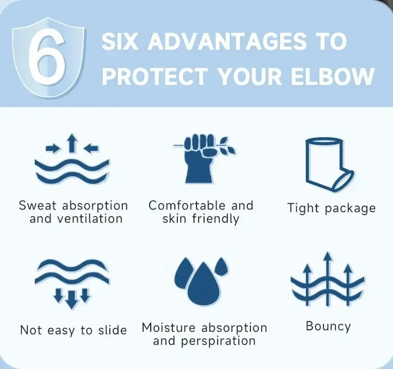 Elastic Fabric Protective Elbow Brace Knitted Compression Sleeve for Tendonitis Pain Relief - Zen Fit Plus