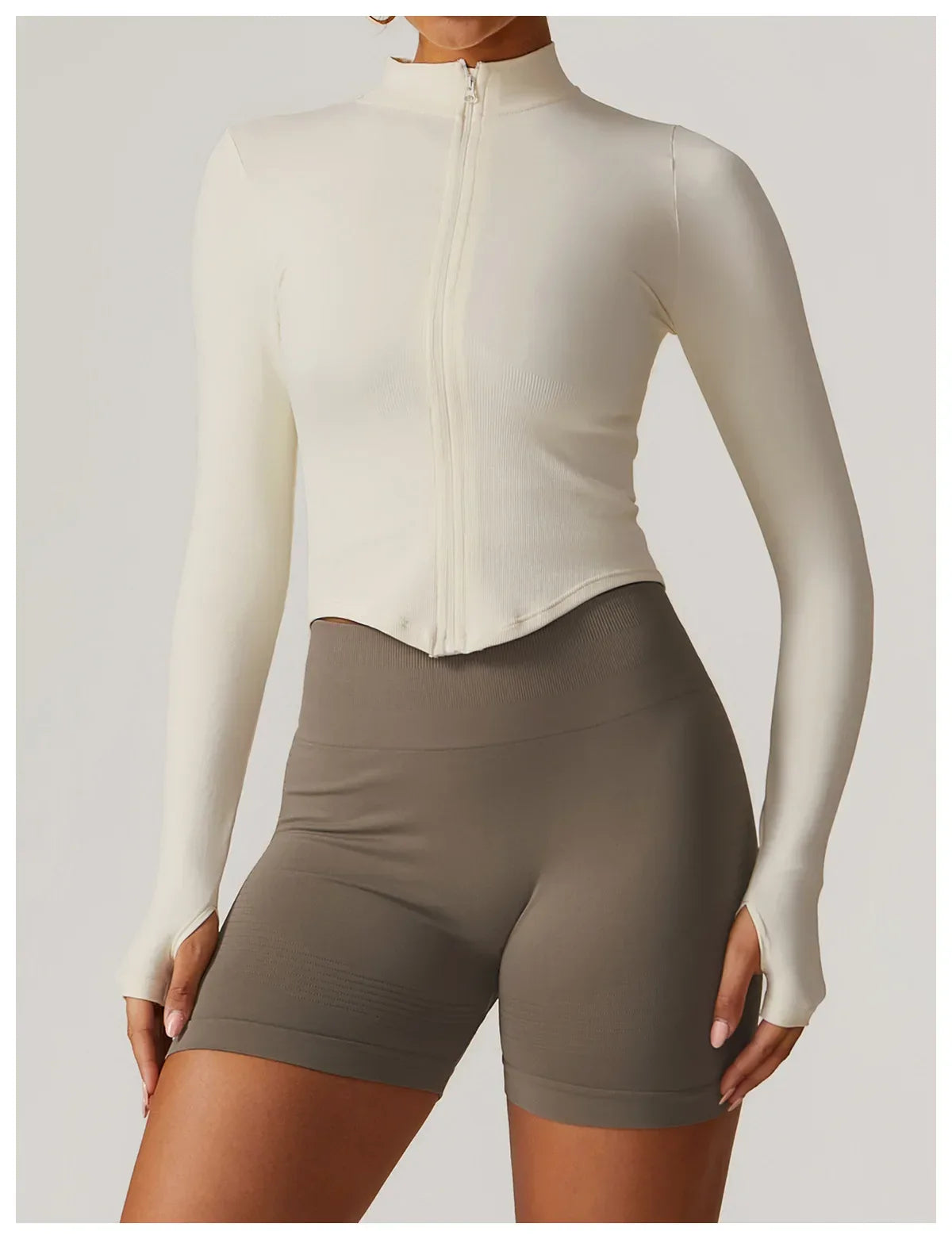 Hearuisavy Autumn Running Zipper Workout Jacket Women Long Sleeve Sportswear Gym Top Female Quick-Dry Yoga Clothing Sport Coat - Zen Fit Plus