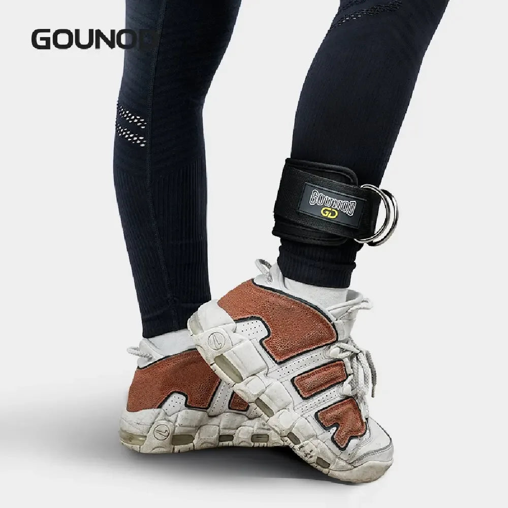 2PC/3PC GOUNOD Fitness Ankle Strap Adjustable D-Ring Support Cuffs Gym Leg Strength Exercise Pulley With Buckle Sport Guard Safe - Zen Fit Plus