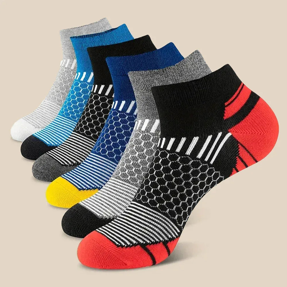 5 Pairs Men Summer Socks Trendy Fashionable Simple Versatile Men Ankle Socks Comfortable Lightweight Breathable Casual Socks - Zen Fit Plus