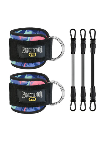 2PC/3PC GOUNOD Fitness Ankle Strap Adjustable D-Ring Support Cuffs Gym Leg Strength Exercise Pulley With Buckle Sport Guard Safe - Zen Fit Plus