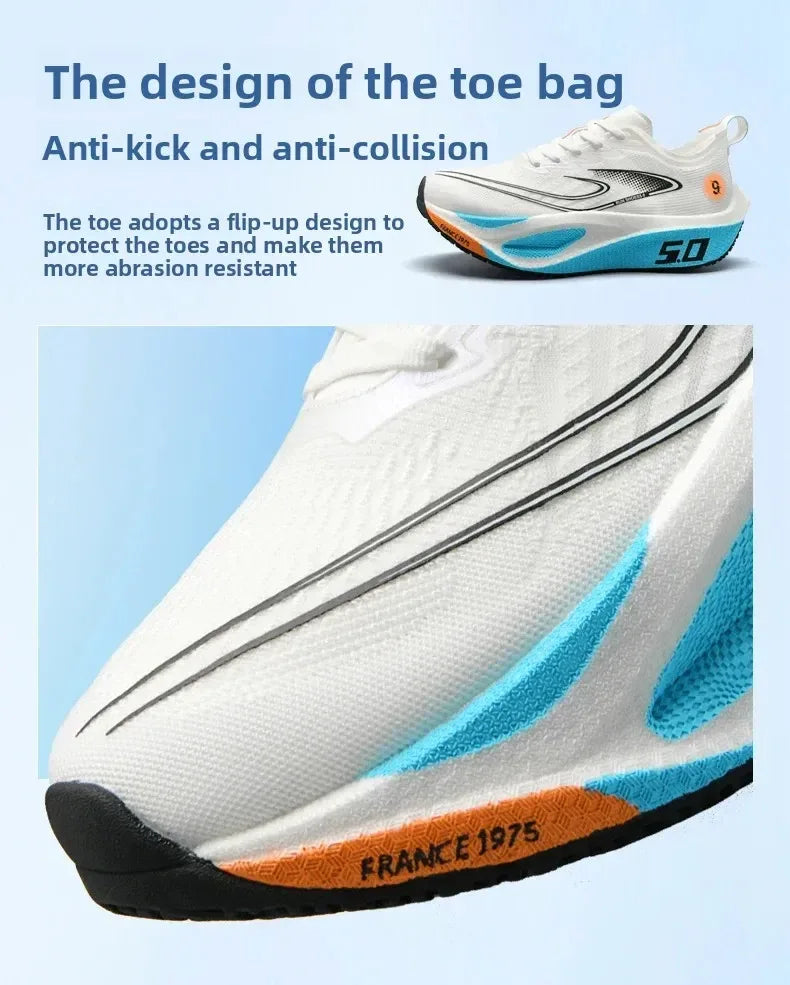 Unisex 2025 Full Carbon Plate Running Shoes Professional Marathon Racing Lightweight Bounce Cushion Breathable Sports Sneakers - Zen Fit Plus