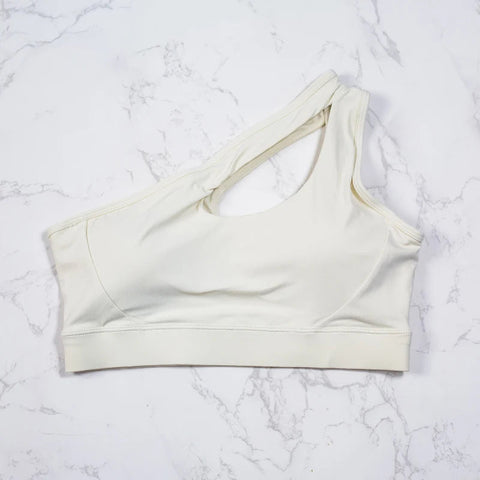 DIAS FIT JOY Women One Shoulder Sports Bras Yoga Top Vest Yoga Gym outdoor sport Running Fitness Underwear Zen fit plus