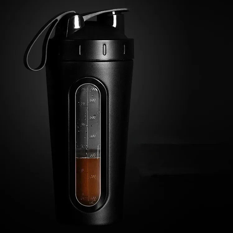 28oz Protein Shaker Bottle Portable BPA Free Leak Proof Sport Cup with Visible Window and Mixing Ball for Gym Fitness Workout - Zen Fit Plus