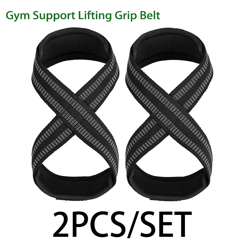 2PCS Weightlifting Hand Belt Anti-Slip Sport Fitness Wrist Wraps Straps Gym Support Lifting Grip Belt Fitness Bodybuilding Zen fit plus