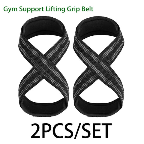 2PCS Weightlifting Hand Belt Anti-Slip Sport Fitness Wrist Wraps Straps Gym Support Lifting Grip Belt Fitness Bodybuilding Zen fit plus