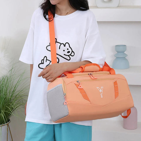 Woman Sports Gym Handbag Waterproof Fitness Training Bag Dry Wet Swimming Tote With Shoes Pocket Travel Luggage Shoulder Bags Zen fit plus