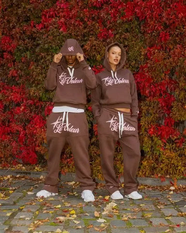 Loose Casual Tracksuit Sports Suit Men Women Fashion Cotton Hoodie Sweatpants Two Piece Set Y2K Harajuku Street Sweatshirt Suit - Zen Fit Plus