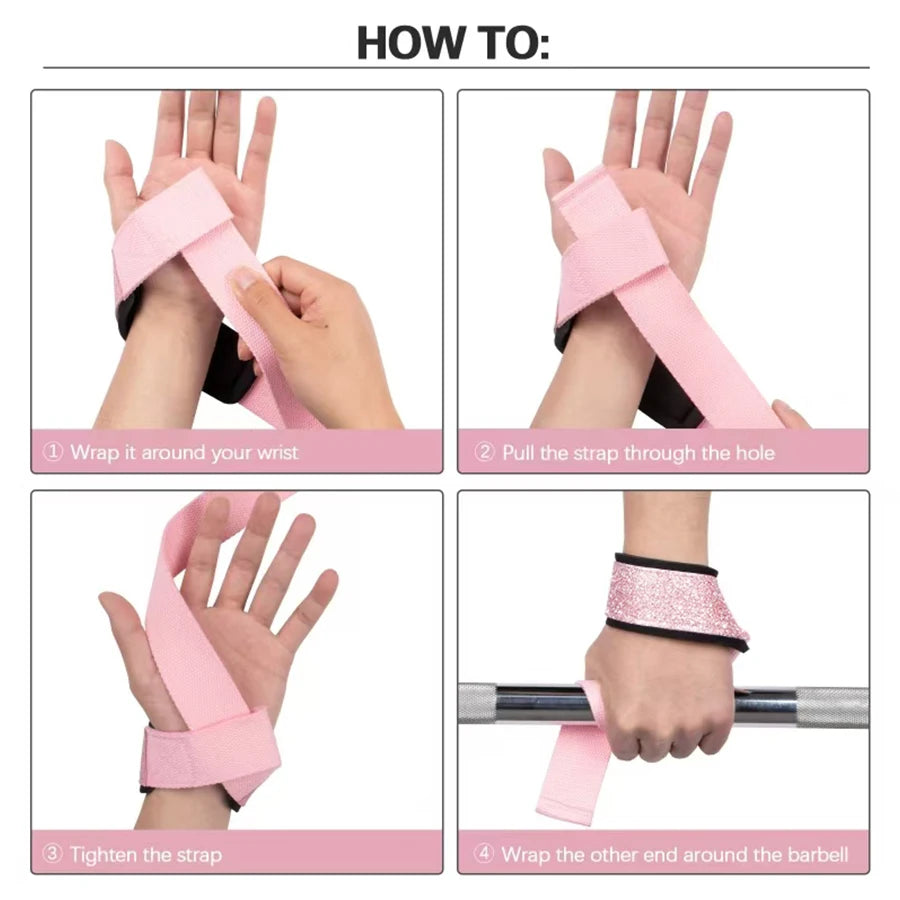 Fluorescence Brace Wrap Fitness Lifting Wrist Strap Crossfit Bodybuilding Support Kettlebell Dumbbell Weights Beginner Strength Zen fit plus
