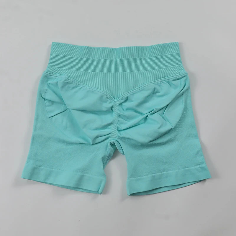 Impact Shorts Low Ribbed Waist Band Yoga Shorts Seamless Scrunch Bum Workout Gym Shorts Booty Hight Stretch Running Shorts Zen fit plus