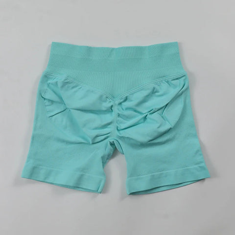 Impact Shorts Low Ribbed Waist Band Yoga Shorts Seamless Scrunch Bum Workout Gym Shorts Booty Hight Stretch Running Shorts Zen fit plus