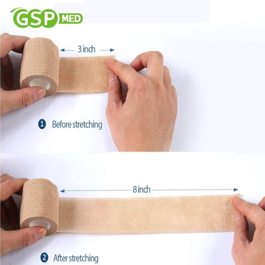 16 Colors 2.5/5/10/15cm Colorful Self Adhesive Bandages Elastic Athletic Gym Tape Elastoplast Sports Protection Ankle Palm Knee Zen fit plus
