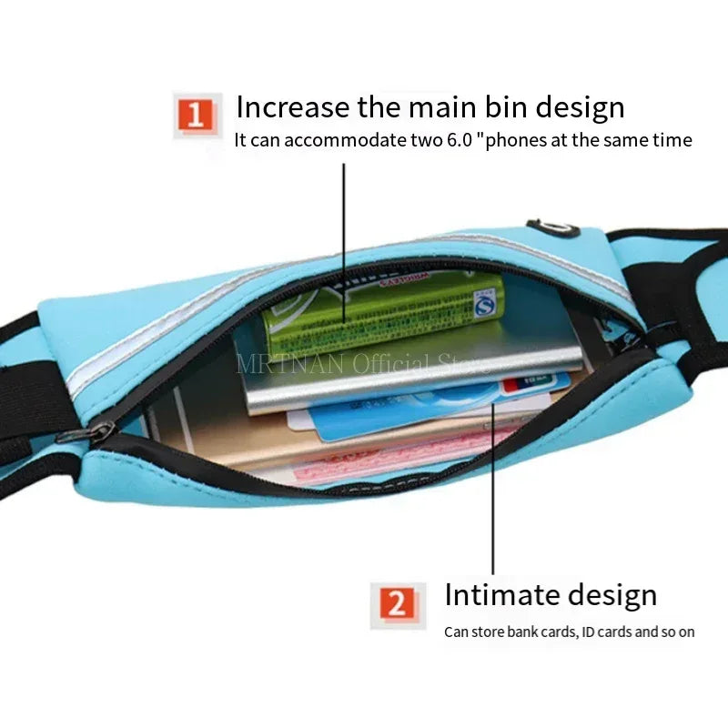 1pc Running Bag Women Waist bag Belt bag Men Sports Fanny Pack Mobile Phone Bag Gym Running Cell Phone Jogging Run Cycling Bag - Zen Fit Plus