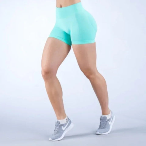 Summer High Waisted Yoga Shorts Fashionable and Sexy Running Fitness Pants Solid Color Yoga Leggings Zen fit plus