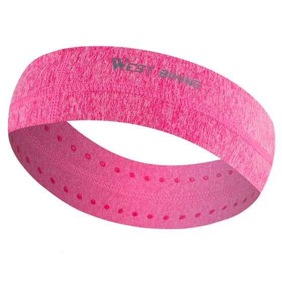 WEST BIKING Sports Headband Anti-slip Sweat Absorbing Elastic Sweatband Quick Dry Men Women Running Fitness Gym Cycling Headwear Zen fit plus