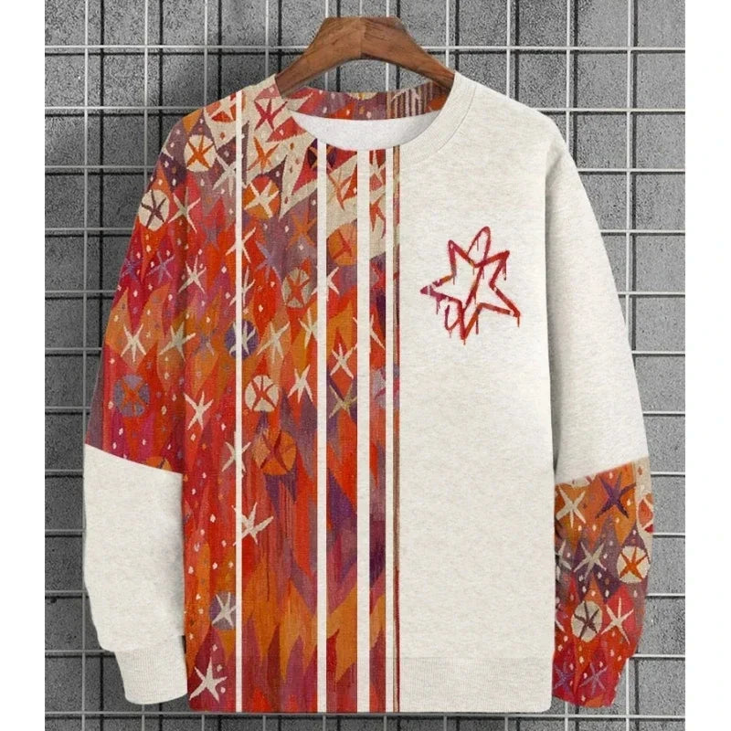 3D Printed Ukiyoe Men's Sweatshirt Autumn Oversized Hoodie Men's Long Sleeve T-shirt Tops Loose Casual Oversized Men's Clothing Zen Fit Plus