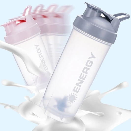 500/700MLSports Water Bottle Protein Shaker Outdoor Travel Portable JuiceCup Sports protein powder shaker cup Zen fit plus