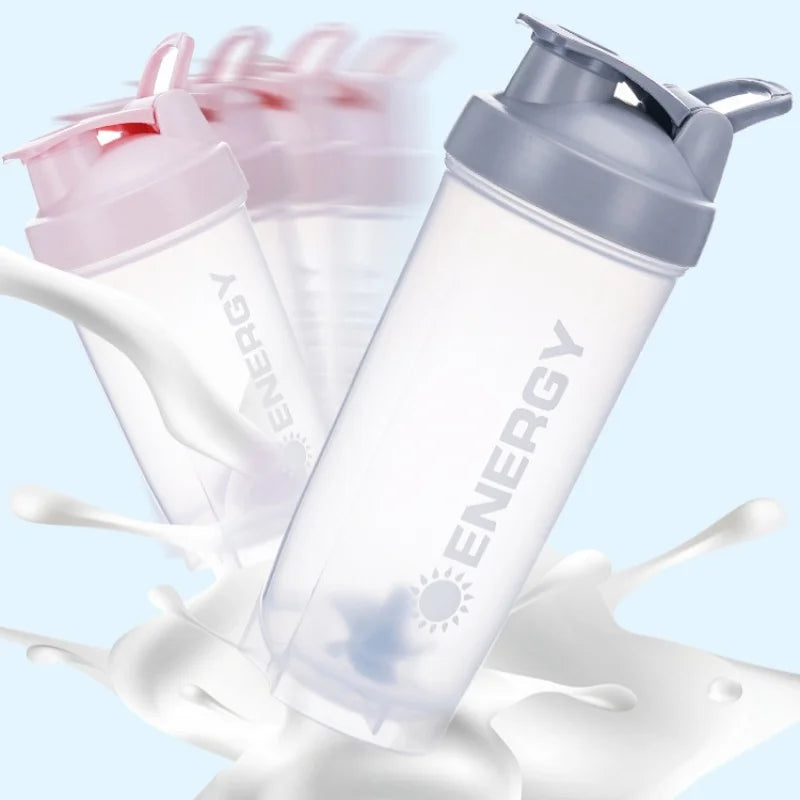 500/700MLSports Water Bottle Protein Shaker Outdoor Travel Portable JuiceCup Sports protein powder shaker cup Zen fit plus