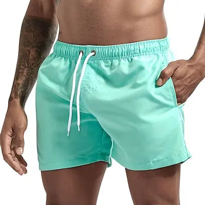 Men's Swim Shorts Swim Trunks Quick Dry Board Shorts Bathing Suit Breathable Drawstring With Pockets for Surfing Beach Summer Zen fit plus