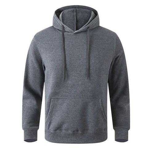 Men's and Women's Warm Sweatshirt Casual Solid Color Streetwear Pullovers Sport Fitness Pocket Hoodies Multi Color Zen fit plus