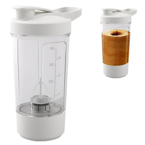 Electric Protein Shaker Bottles Rechargeable Mixer Cup Shakes Meal Replacements BPA-Free Tritan 13.5oz Automatic Mixer Bottle Zen fit plus
