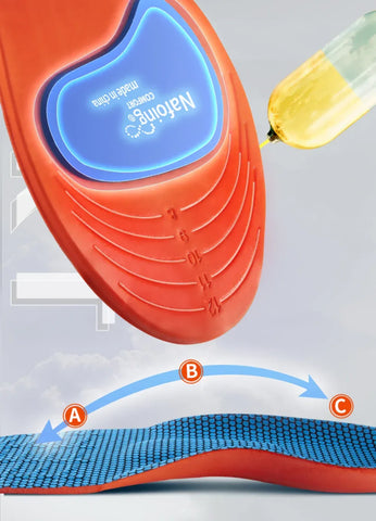 Sport Orthopedic Insoles for Feet Men Women EVA Breathable Shock Absorption Shoes Insole for Running Basketball Sport Care Pads - Zen Fit Plus