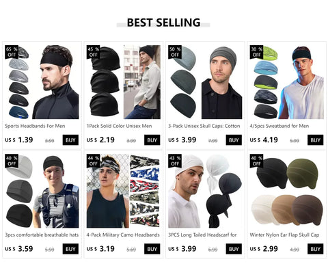 1Pack Solid Color Unisex Men Women Slouchy Beanie Hip-Hop Soft Cotton Cap Lightweight Running Beanie Adult Dwarf Hat - Zen Fit Plus