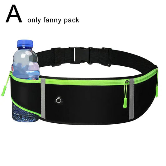 Running Waist Bag Runner Belt Workout Gear Gym Fitness Fanny Pack Jogging Pocket Belt for Phone Water Bottle Women Men Zen fit plus