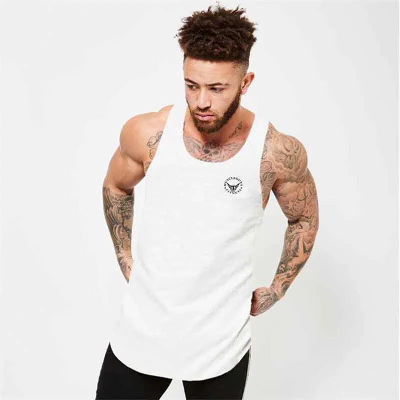 Cotton Material Summer Fitness Sports Vest Men's T-shirt Comfortable Bottoming Sweatshirt Workout Clothes - Zen Fit Plus