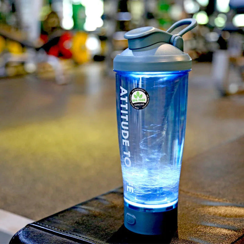 Electric Protein Shaker Bottle, USB Rechargeable Blender Bottles, BPA Free, Tritan Portable Blender Cup, 650ml Zen fit plus