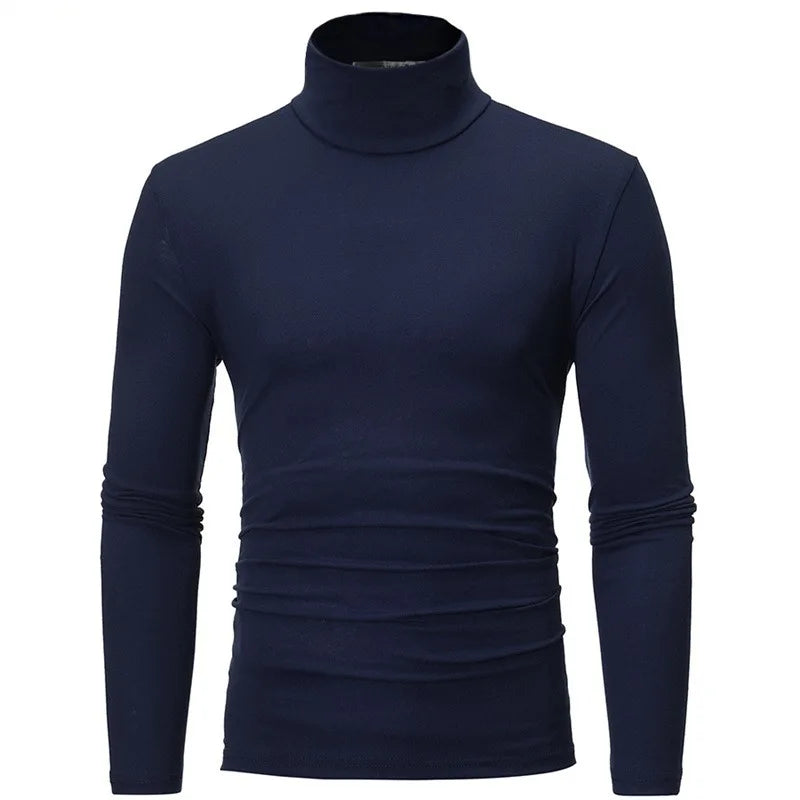 Thermal Underwear Tops Men Spring Clothes Thermal Shirt Autumn Men's Winter Tights High Neck Thin Slim Fit Long Sleeve T-shirt Zen fit plus