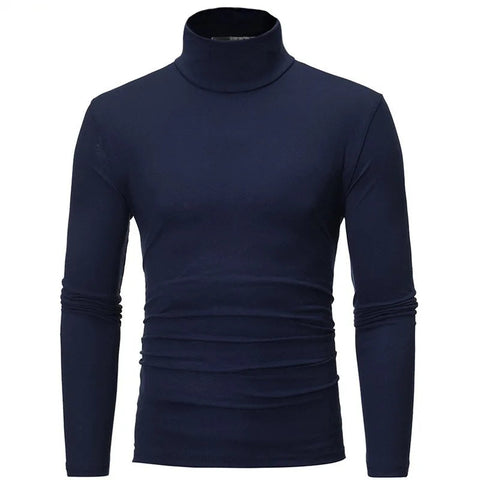 Thermal Underwear Tops Men Spring Clothes Thermal Shirt Autumn Men's Winter Tights High Neck Thin Slim Fit Long Sleeve T-shirt Zen fit plus