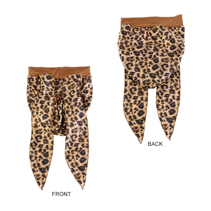 Printed Pre-tie Headscarf Women Elastic Muslim Female Turban Cancer Chemo Hat Hair Loss Cover Head Wrap Headwear Stretch Bandana Zen Fit Plus