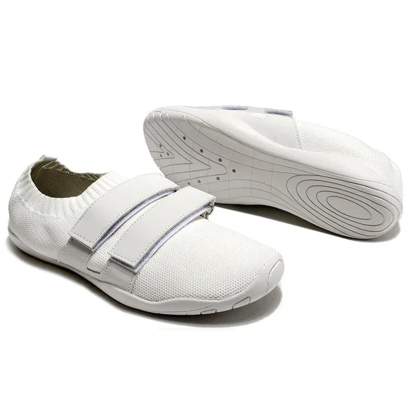 New Unisex Gym Lightweight Sports Hard Pull Squat Training Shoes Pro Hook & Loop Weightlifting Shoes Sumo shoes Squat shoe 35-46 - Zen Fit Plus