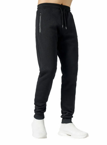 Unisex Sweatpants Side Zipper Pockets Men Joggers Track Pants Elastic Waist Sport Casual Trousers Baggy Fitness Gym Clothing - Zen Fit Plus