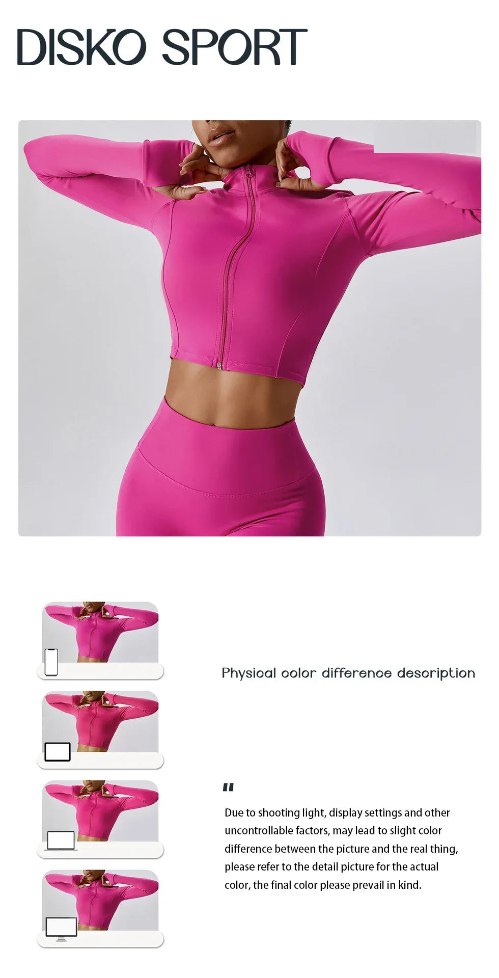 Hearuisavy Autumn Elasticity Yoga Jacket Outdoor Running Sports Jacket Female Gym Zipper Tight Fitting Jacket Women Sportswear - Zen Fit Plus