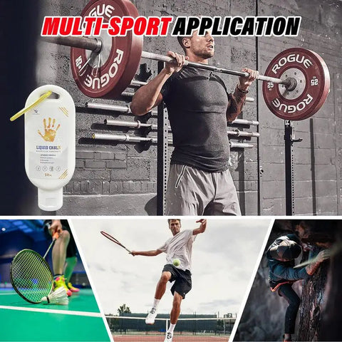 50/100/200ml Liquid Chalk Sports Magnesium Powder Fitness Weight Lifting Anti Slip Cream Grip Weight Lifting Climbing Gym Sports Zen fit plus