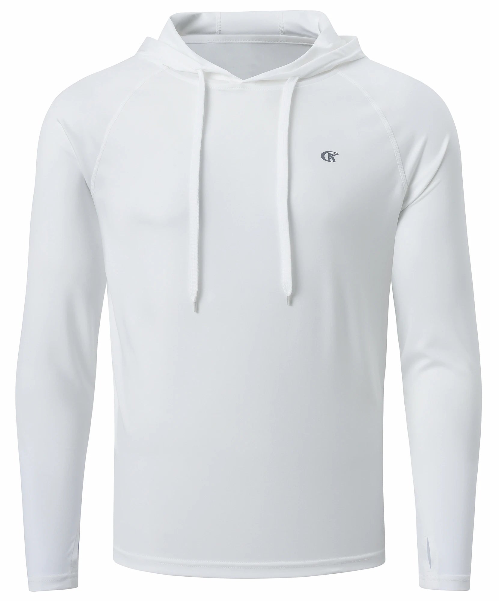 Summer Men's Long Sleeve UPF 50+ Hoodie Shirts, Rash Guard Quick Dry Lightweight T-shirt for Outdoor Jogger Sport Pullover Zen fit plus