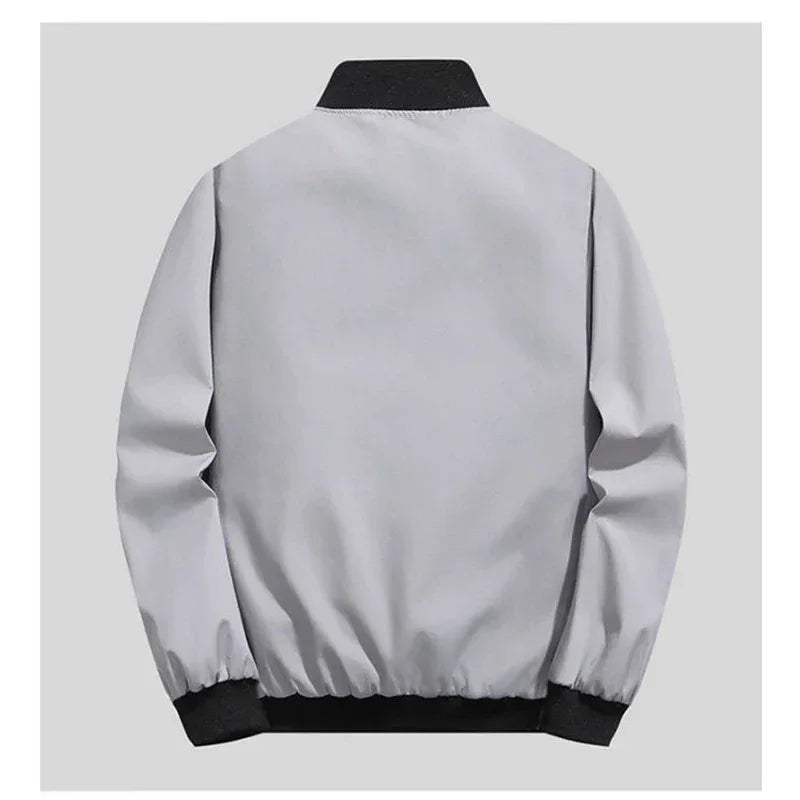 Man Leisure Jacket New Spring Autumn Solid Color And Comfortable Zipper Style Fashion Windproof Jacket - Zen Fit Plus