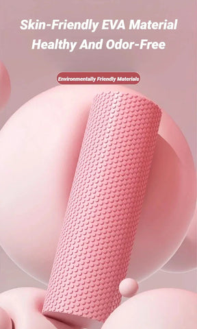 Hexagonal Yoga Roller: Round EVA Foam Cylinder for Pilates & Enhanced Home Workouts (Diameter 9.5cm, Length 29.7cm) - Zen Fit Plus