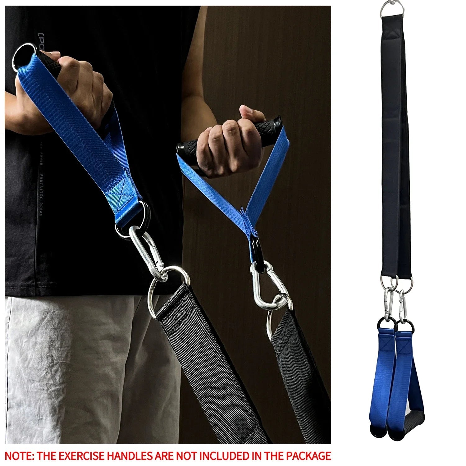 Extra Long Tricep Pull Down Rope Versatile Tricep Rope for Fitness Cable Machine Attachment for Pulley System Gym LAT Machine Zen fit plus